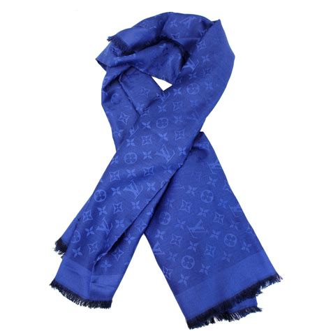 louis vuitton monogram shawl blue|louis vuitton shawls outlet.